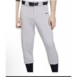 Nike Team Engineered Men Size Small‎ Grey Baseball Knicker Pants Elastic Cuff